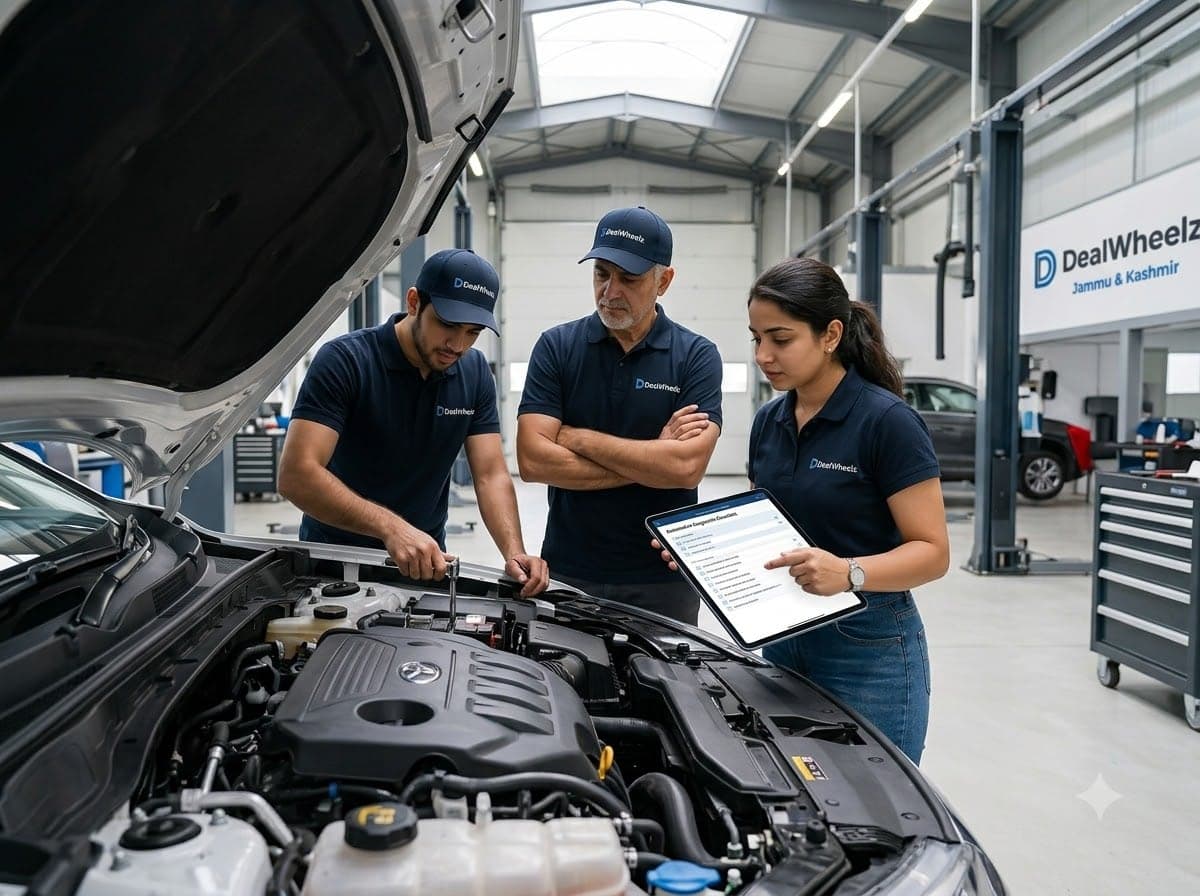Engine bay inspection during 140-point audit