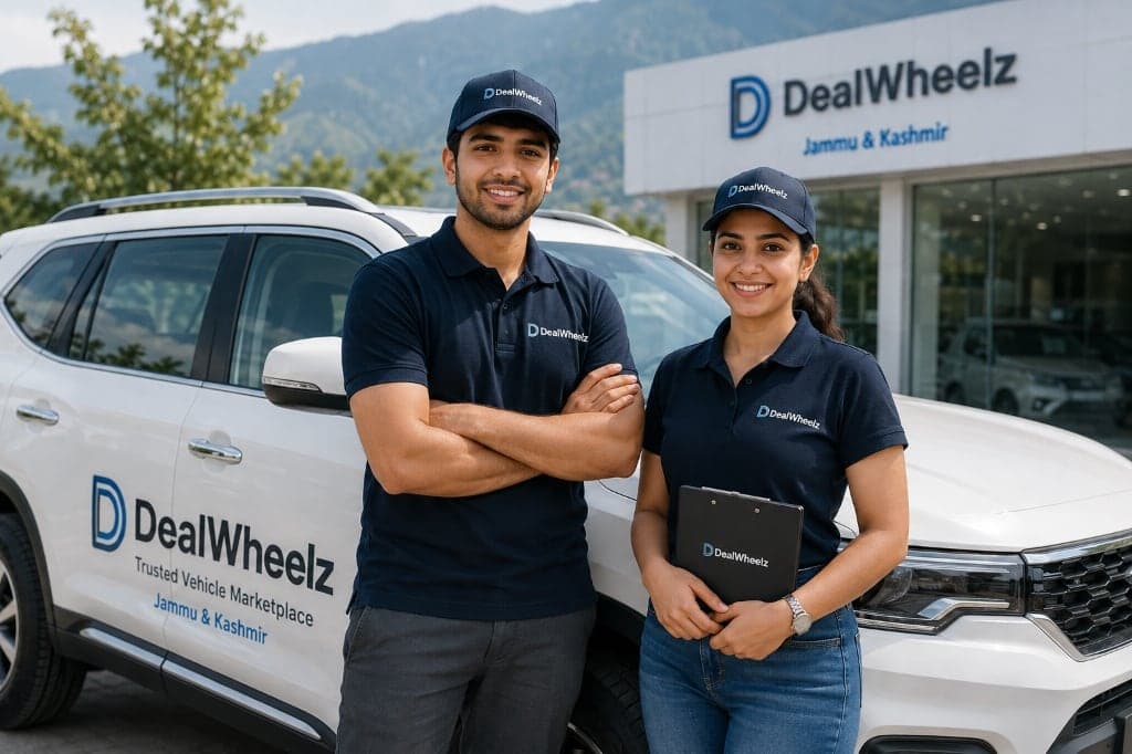 DealWheelz verified advisors at the Jammu showroom